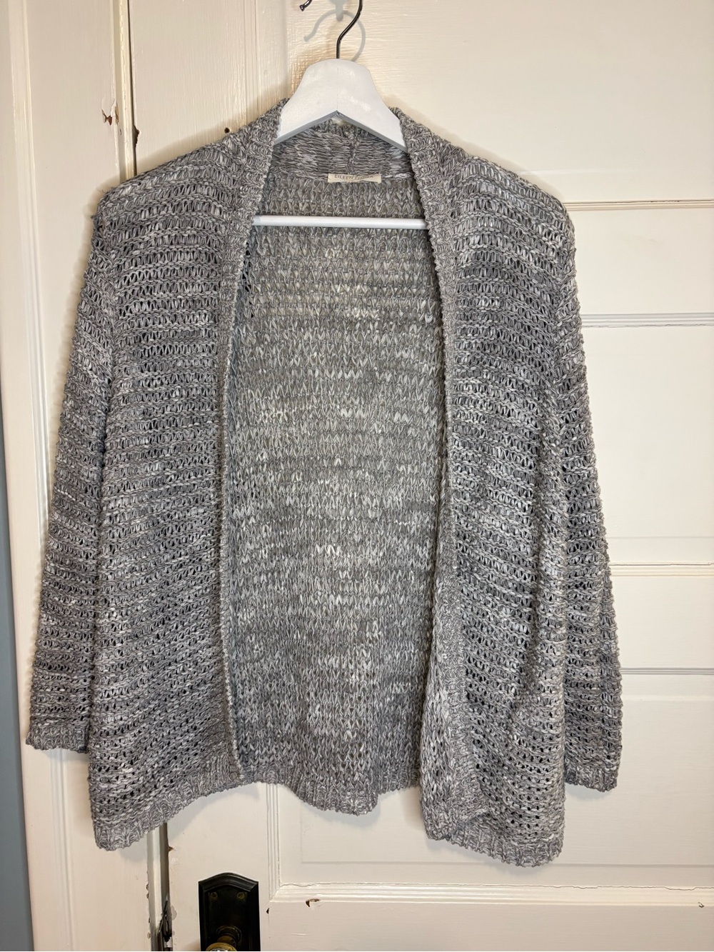 Eileen Fisher crochet cardigan